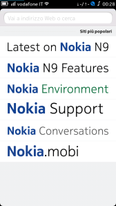 N9 default browser