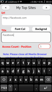 MyTopSites - create a new link
