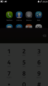 Swipe down in MeeGo Harmattan